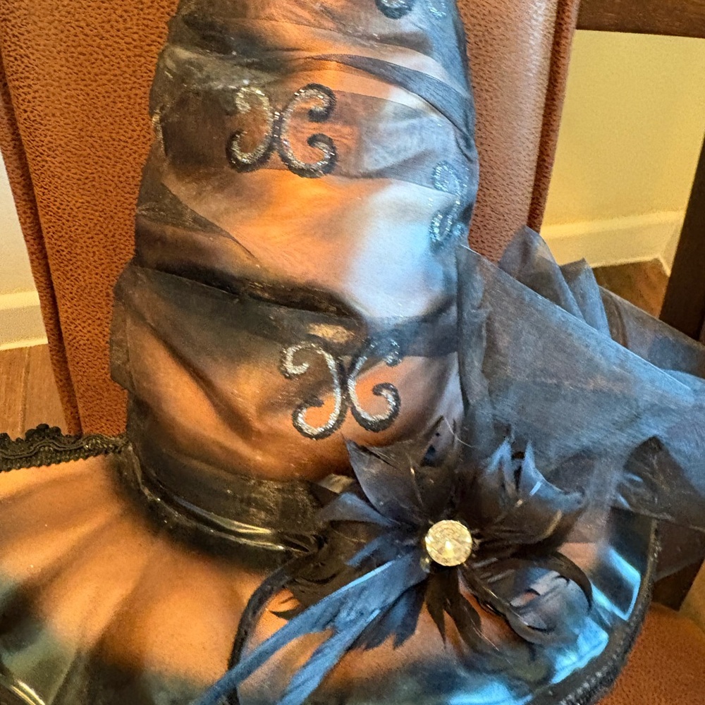 Pier 1 Black and Gold Masquerade Hat - Picture 5 of 9